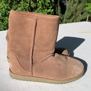 Suede Boot Faux Fur Lined
